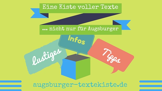 Neue Texte für Augsburg